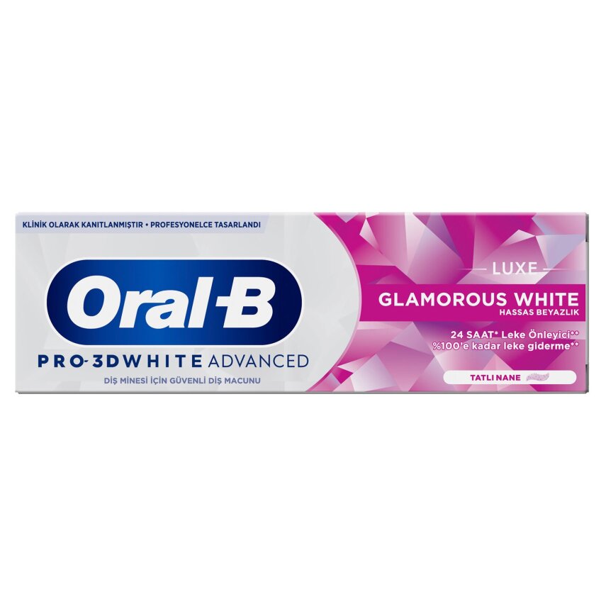 Oral-B Pro 3D White Advanced Luxe Glamorous White 75 Ml - 1