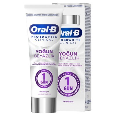 Oral-B Pro 3D White Clinical Parlak Beyaz 75 Ml - Oral-B