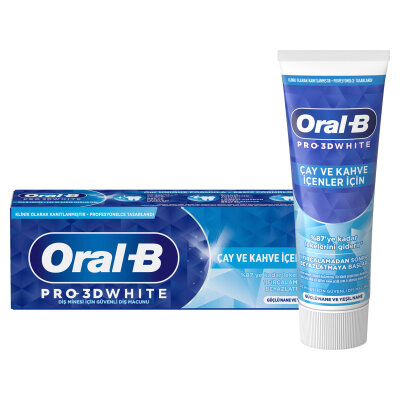 Oral-B Pro-3dw Çay & Kahve İçenler İçin Diş Macunu 75ml - Oral-B