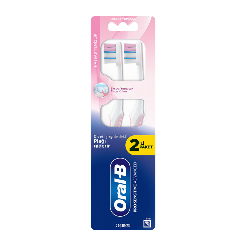 Oral-B Pro-Sensitive Hassas Temizlik Diş Fırçası 2'li - 1