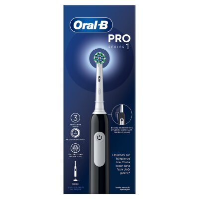 Oral-B Şarjlı Diş Fırçası Pro1 Siyah - Oral-B