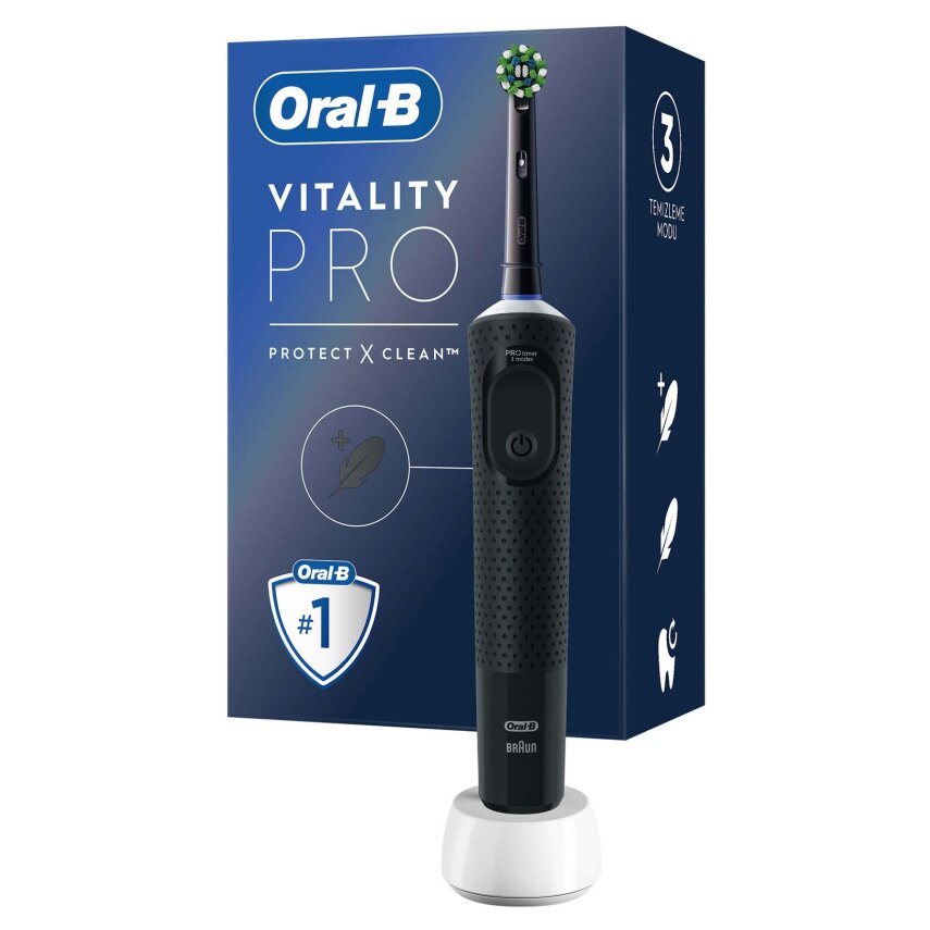 Oral-B Şarjlı Diş Fırçası Vitality Pro Siyah - 1