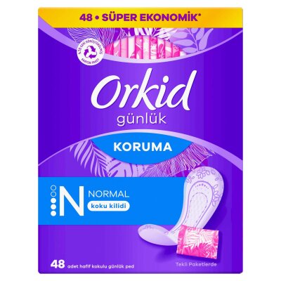 Orkid Günlük Ped Günlük Koruma Dev Ekonomi Paketi 48 Ped (Tekli Paketlerde) - Orkid
