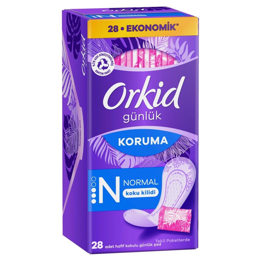 Orkid Günlük Ped Günlük Koruma Ekonomik Paket 28 Ped (Tekli Paketlerde) - 1