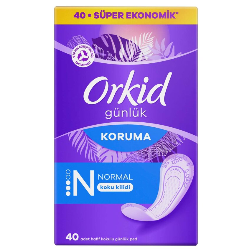 Orkid Günlük Ped Normal Ekonomik Paket 40 Ped - 1