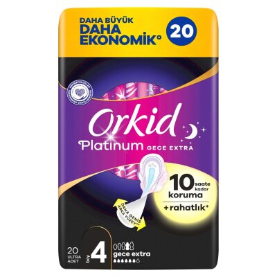 Orkid Platinum Dörtlü Paket Gece Ekstra 20 Adet - Orkid