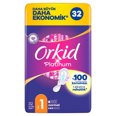 Orkid Platinum Dörtlü Paket Normal Ped 32'li - Orkid