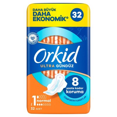 Orkid Ultra Ekstra Dörtlü Paket Normal Ped 32'li - Orkid