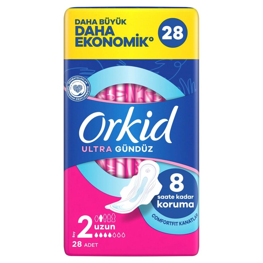 Orkid Ultra Ekstra Dörtlü Paket Uzun Ped 28'li - 1