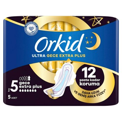 Orkid Ultra Extra Hijyenik Ped Tekli Gece Extra Plus - Orkid