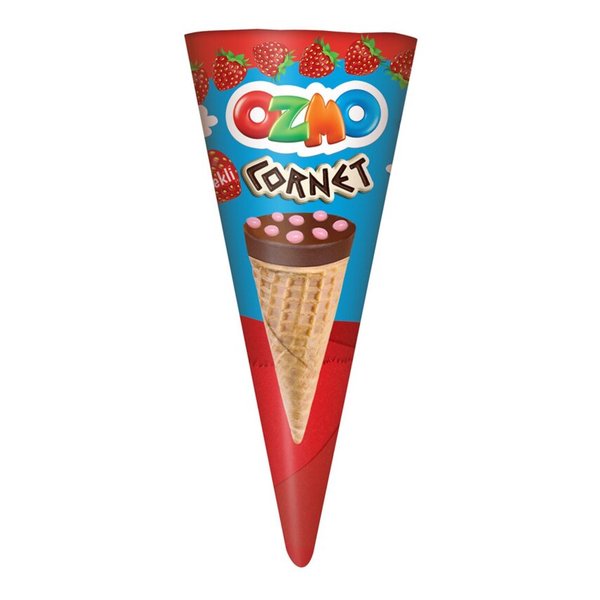 Ozmo Cornet Çilekli Gofret 25 G - 1