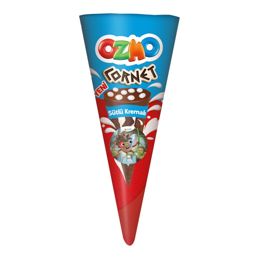 Ozmo Cornet Sütlü Krema Dolgulu Kakaolu Gofret 25 G - 1