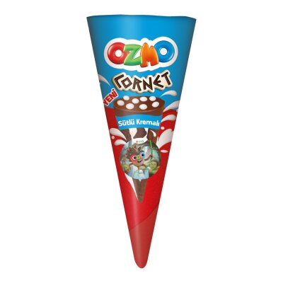 Ozmo Cornet Sütlü Krema Dolgulu Kakaolu Gofret 25 G - Ozmo