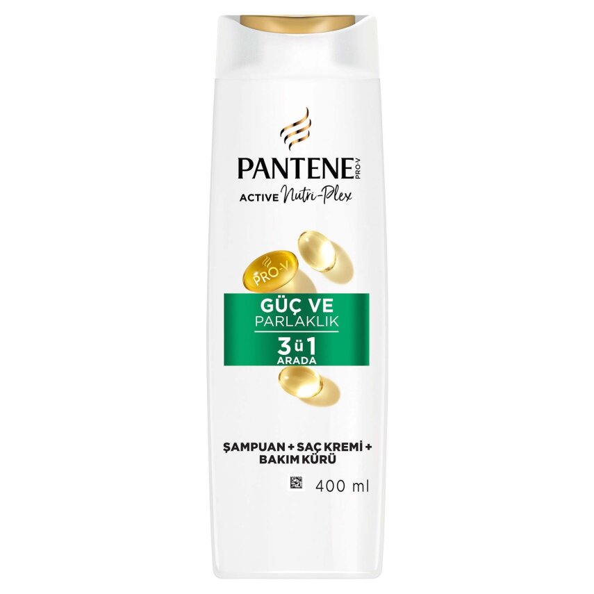 Pantene Güç ve Parlaklık 3ü1 Arada Şampuan 400 Ml - 1