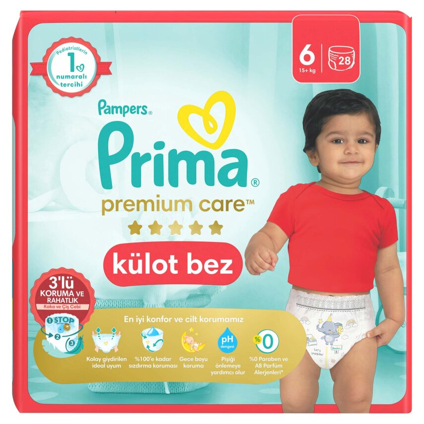 Prima Bebek Bezi Külot Bez 6 Numara 28 Adet Fırsat Paketi - 1