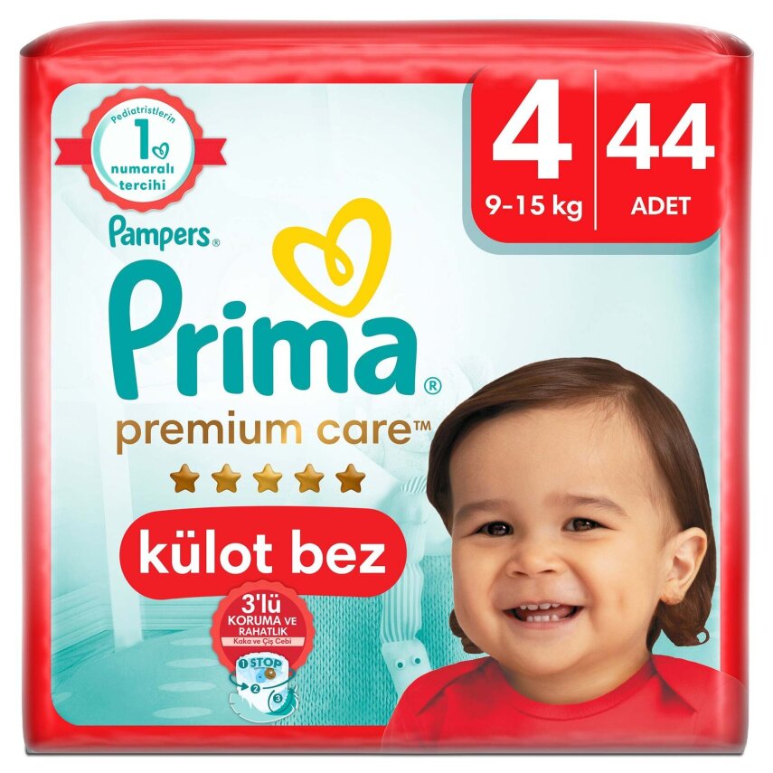 Prima Külot Bebek Bezi Premium Care 4 Numara 44'lü 9-15 kg - 1