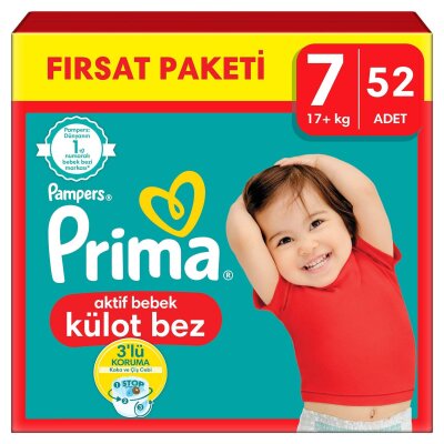 Prima Külot Bez Fırsat Paket 7 Beden XXL 17+ Kg 52'li - Prima