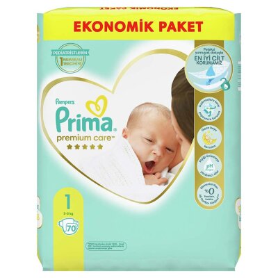 Prima Premium Care Ekonomik Yenidoğan 2-5 Kg 70 Adet - Prima