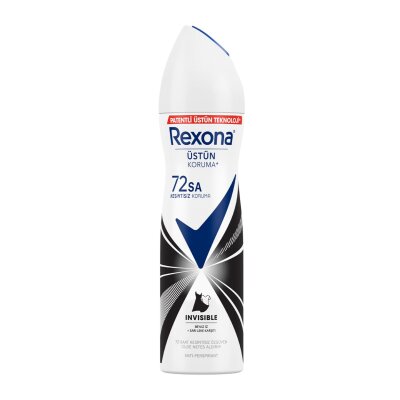 Rexona Kadın Sprey Deodorant Invisible Beyaz İz Sarı Leke Karşıtı 150 ml - Rexona