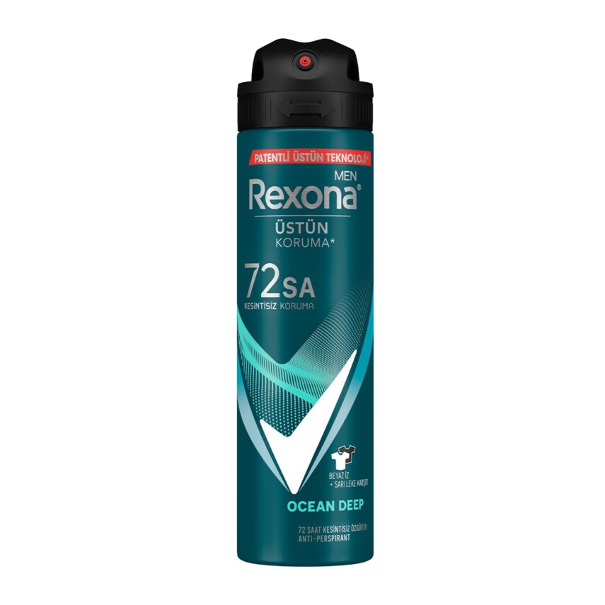 Rexona Men Erkek Sprey Deodorant Invisible Ocean Deep 150 ml - 1