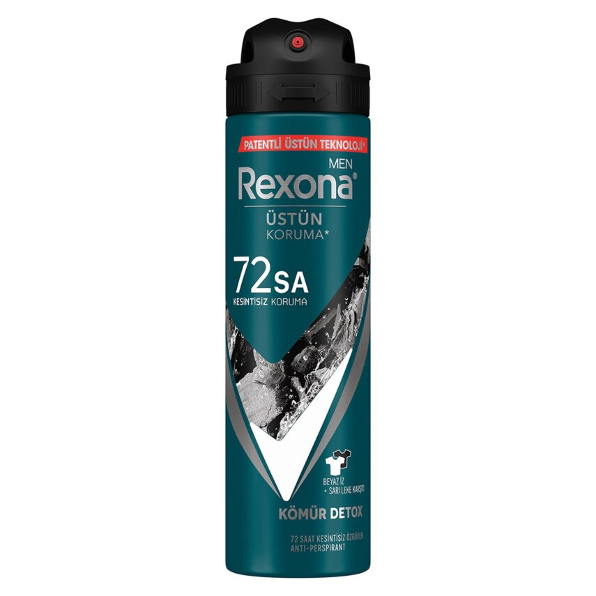 Rexona Men Erkek Sprey Deodorant Kömür Detox 150 ml - 1