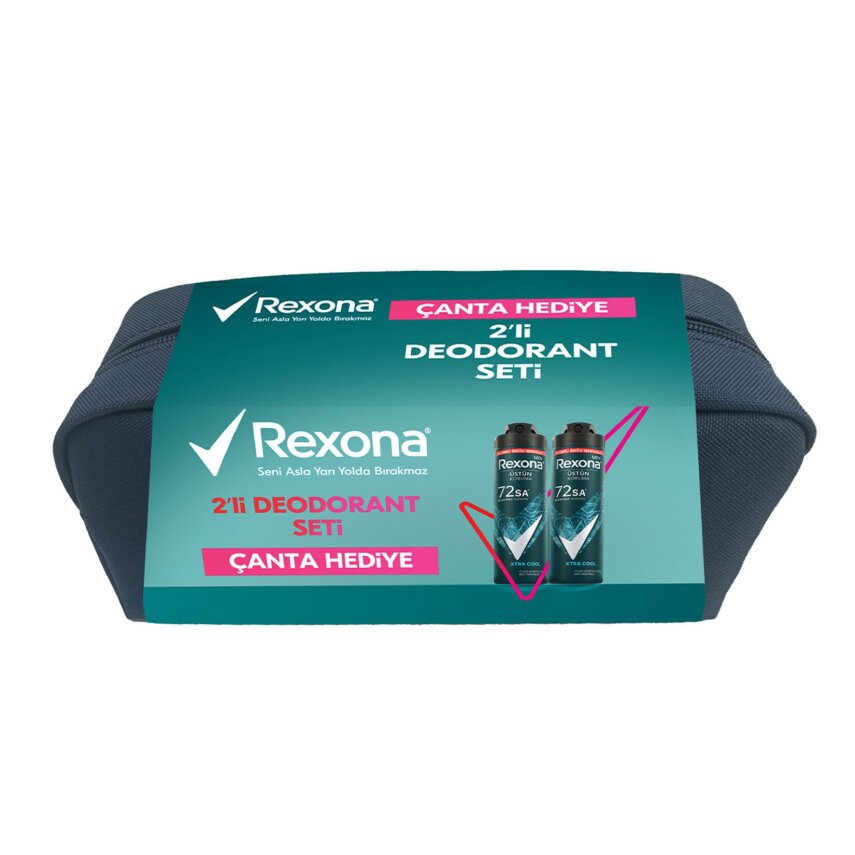 Rexona Xtracool Deodorant 2x150Ml + Çanta Seti - 1