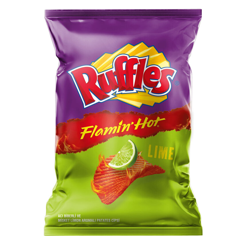 Ruffles Flamin Hot & Lime Patates Cipsi 125 G - 1