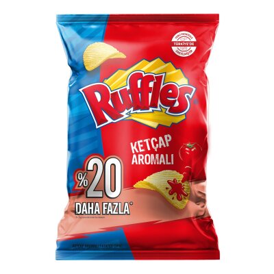 Ruffles Ketçap Aromalı Patates Cipsi Parti Boy 160 G - Ruffles