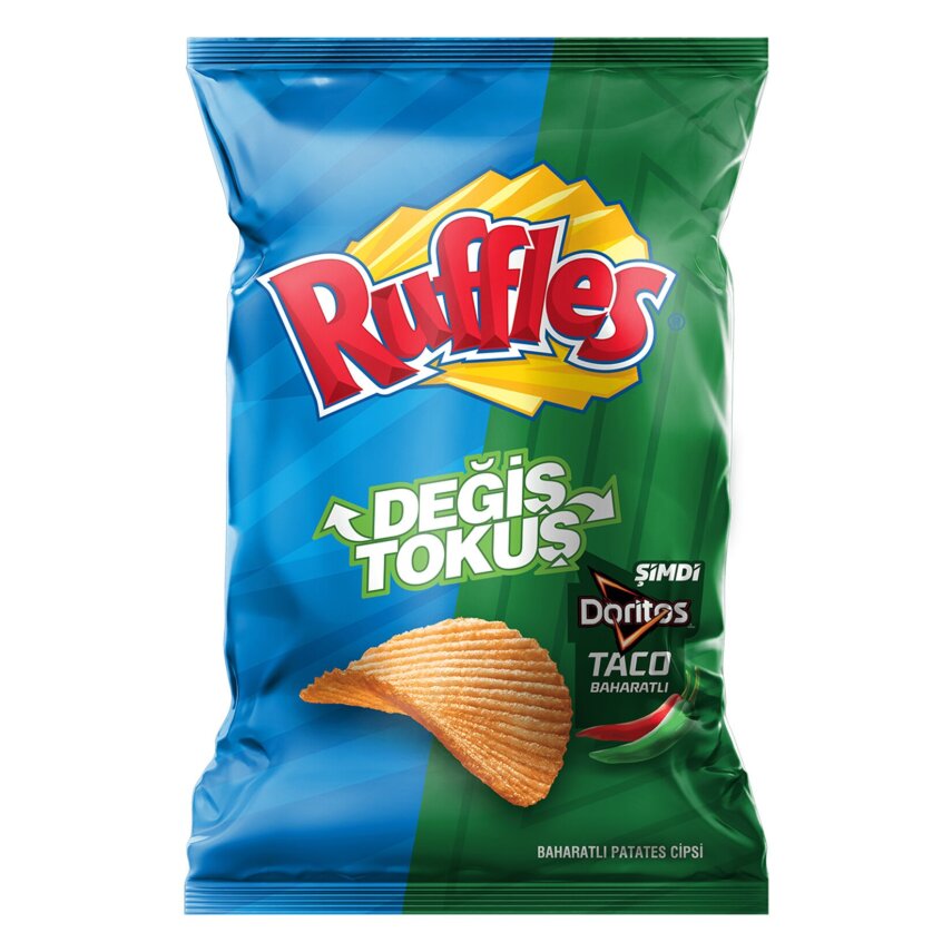 Ruffles Taco Baharatlı Patates Cipsi Parti Boy 160 G - 1