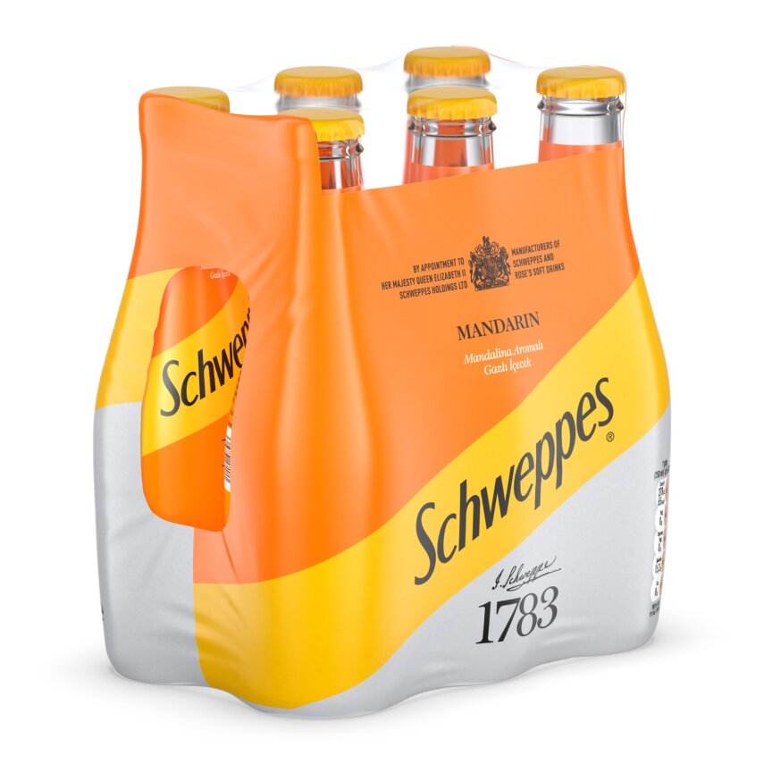 Schweppes Mandalina Cam Şişe 6 x 250 Ml - 1