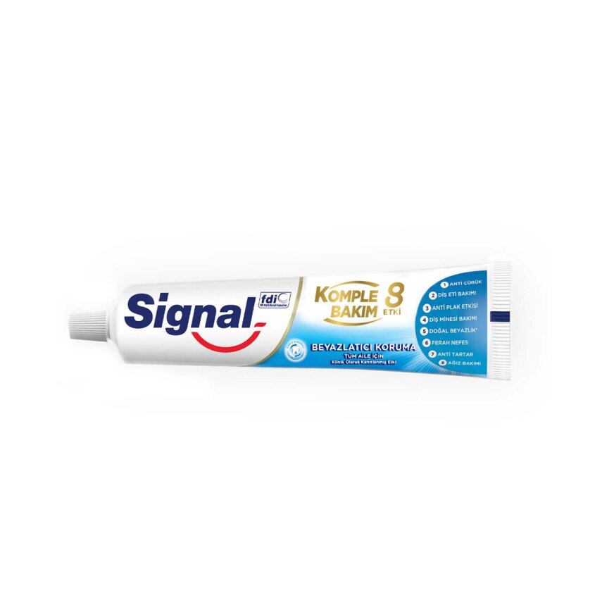 Signal Komple Bakım 8 Etki Beyazlık Koruma Diş Macunu 75Ml - 1