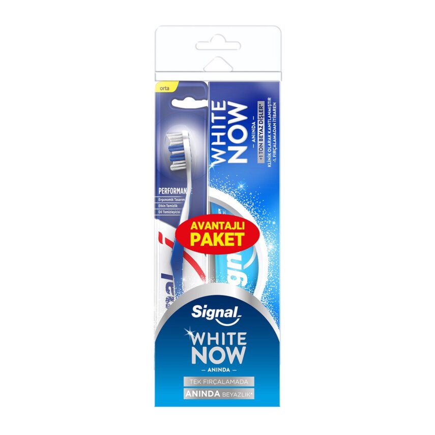 Signal Whıte Now Diş Macunu 75Ml+Performance Fırça - 1