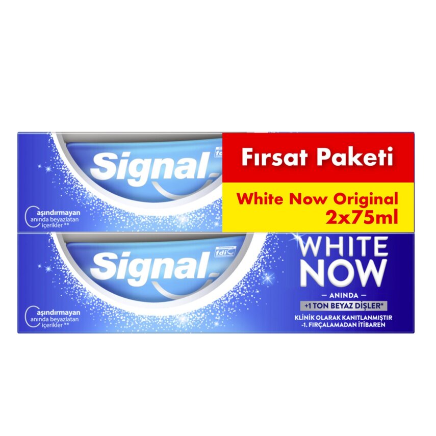 Signal Whıte Now Original Diş Macunu 2x75Ml - 1
